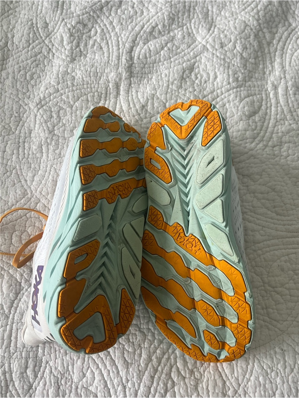 Hoka One One Clifton 8 Blanc de Blanc Purple Seafoam Size 8 - Picture 5 of 8